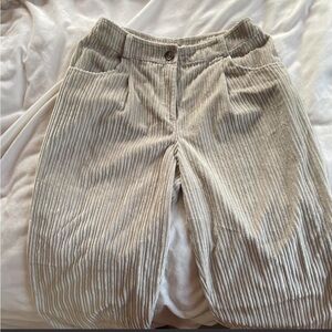 Topshop Green Corduroy Trousers